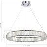 SL1622.113.01 Люстра подвесная ST-Luce Хром/Прозрачный LED 1*68W 4000K TIVOLI
