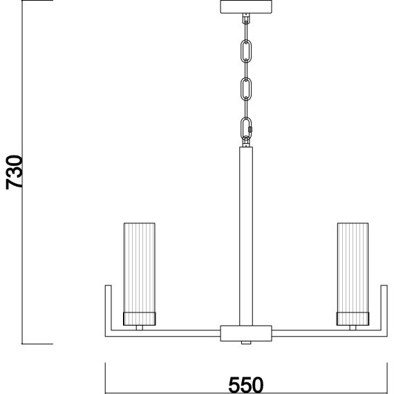 Люстра подвесная Freya FR5214PL-05CH Adeline под лампы 5xE14 60W