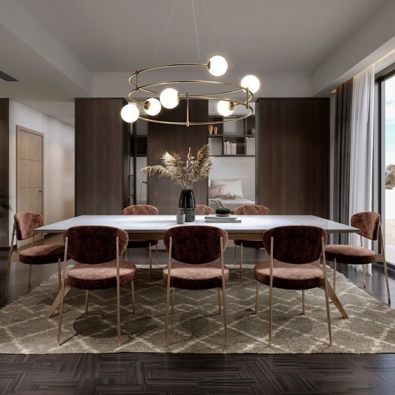 Подвесной светильник кольцом Maytoni MOD317PL-06G Balance под лампы 6xG9 40W