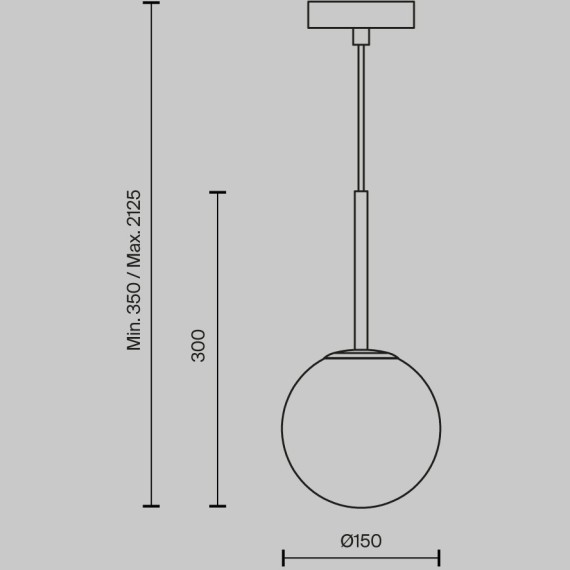 Подвесной светильник Maytoni MOD321PL-01B