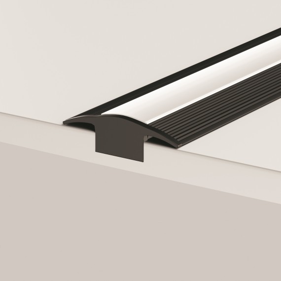 Алюминиевый 2м черный профиль встраиваемый в пол 37x10мм Maytoni ALM-3710-S-2M арт 636023