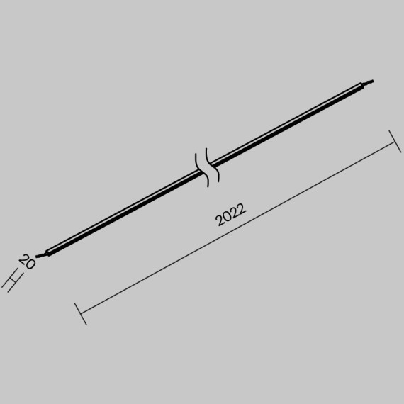 Уличная токоведущая лента Maytoni Elasity IP 2м O-TR001-PL-L2