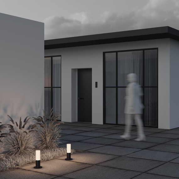 Уличный наземный светильник Maytoni O418FL-01B Willis IP54 под лампу 1xE27 60W