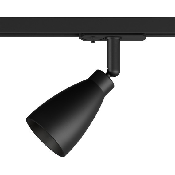 Однофазный двужильный трековый светильник Denkirs DK6050-BK BELL под сменную лампу GU10