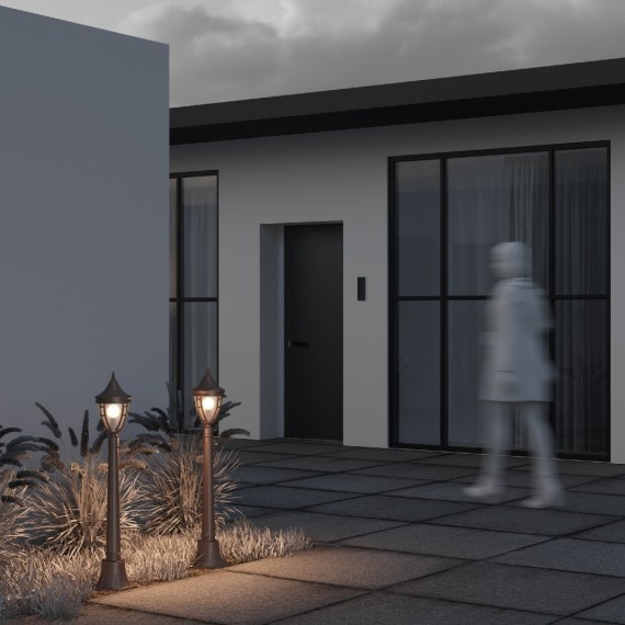 Уличный наземный светильник Maytoni O026FL-01B Rivoli IP44 под лампу 1xE27 60W