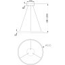 Подвесной светильник светодиодный Rim MOD058PL-L32W4K