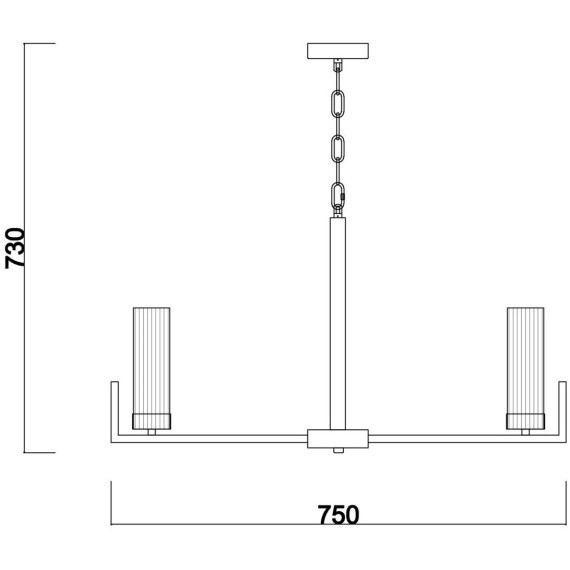 Люстра подвесная Freya FR5214PL-08CH Adeline под лампы 8xE14 60W