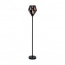 49994 Торшер CARLTON 1 с ножн. выкл., 1х60W(E27), ?255, H1525, основа ?230, сталь, черный, медный