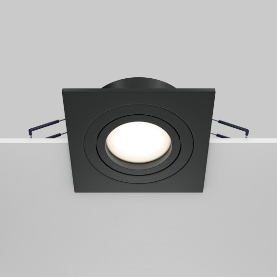 Встраиваемый светильник Maytoni DL024-2-01B Atom под лампу 1xGU10 50W