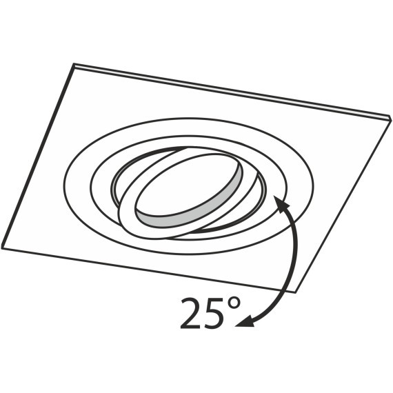 Встраиваемый светильник Maytoni DL024-2-01B Atom под лампу 1xGU10 50W