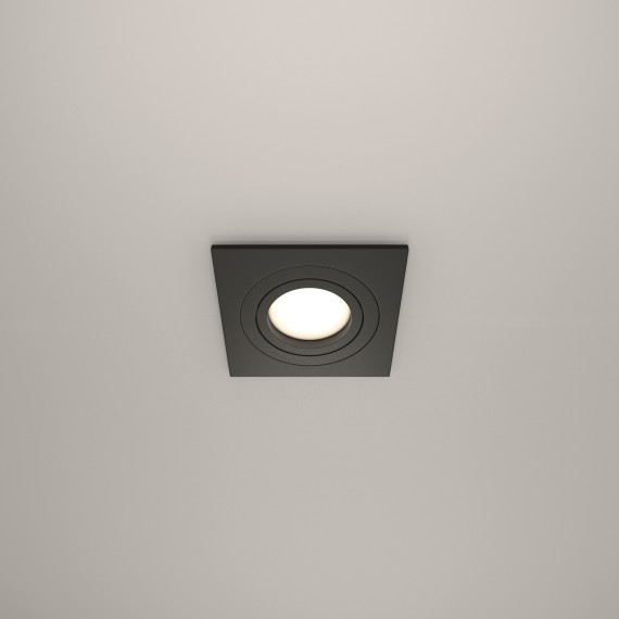 Встраиваемый светильник Maytoni DL024-2-01B Atom под лампу 1xGU10 50W