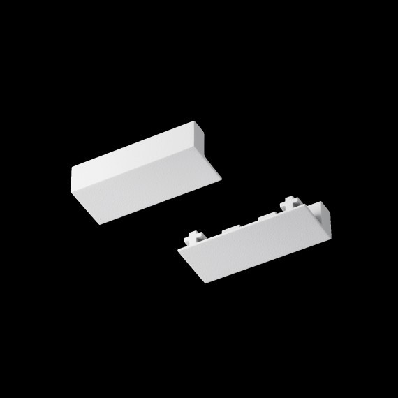 Комплект из 2 торцевых заглушек для 1м плоского шинопровода Maytoni Radity TRA084EC-111W