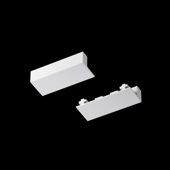 Комплект из 2 торцевых заглушек для 1м плоского шинопровода Maytoni Radity TRA084EC-111W