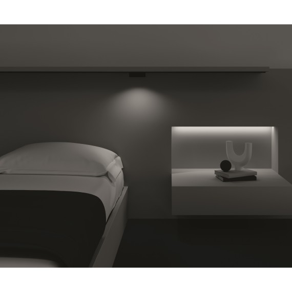 TR084-1-6W3K-B Трековый магнитный светодиодный светильник Maytoni Radity 48V CRI90+ 3000К 90Лм 60° 6Вт