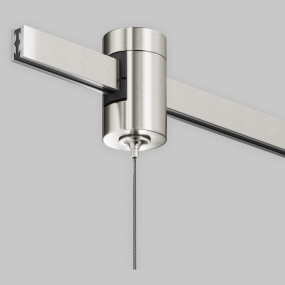 Коннектор с тросовым подвесом Tau в шинопровод Maytoni Flarity платина TRA154SW-1PT