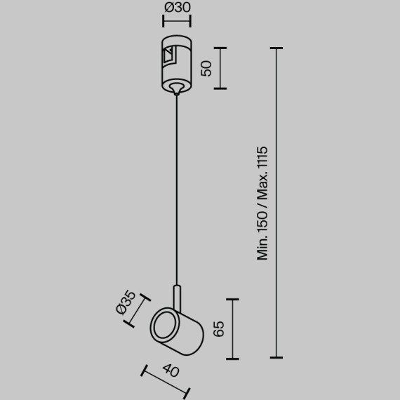 Коннектор с тросовым подвесом Tau в шинопровод Maytoni Flarity платина TRA154SW-1PT