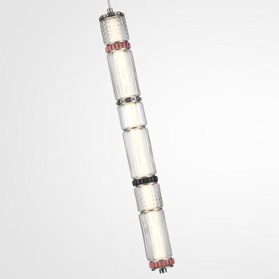 5456/18L Подвесной светодиодный светильник с металлом сатинированный никель, премиум серия, 18Вт 1745Лм 4000K CRI80 ODEON LIGHT Exclusive COLLIER