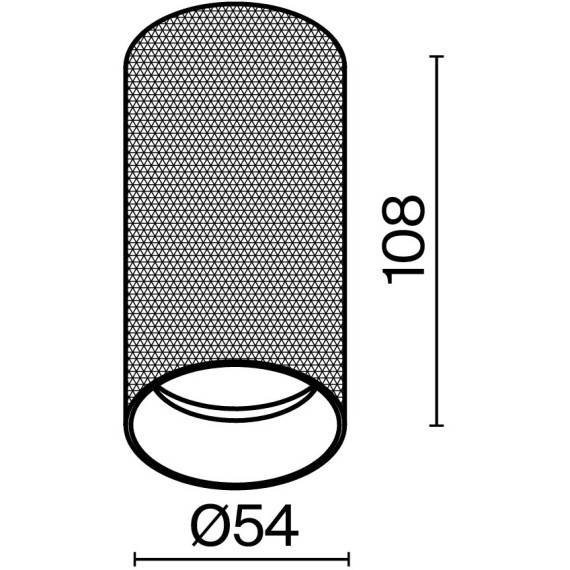 Потолочный светильник Technical C080CL-01-GU10-W