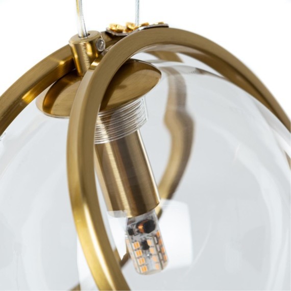 Подвесной светильник с 1 плафоном Divinare 5015/17 SP-1 HAZEL под лампу 1xG9 40W