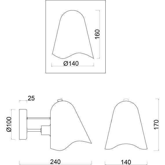 Бра Freya FR5037WL-01S Manon под лампу 1xE14 40W