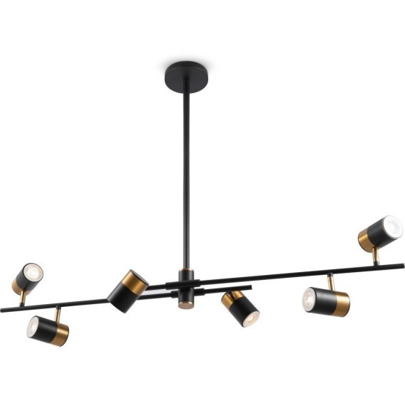 Люстра на штанге Freya FR5201PL-06B Enzo под лампы 6xGU10 35W