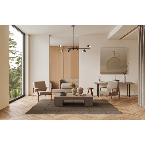 Люстра на штанге Freya FR5201PL-06B Enzo под лампы 6xGU10 35W