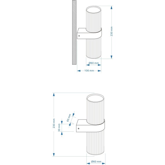 Бра Maytoni MOD326WL-02B Dynamics под лампы 2xGU10 50W