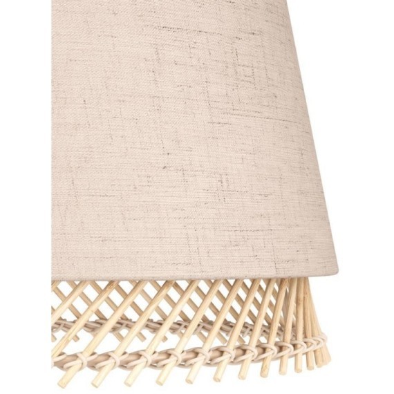 43977 Настольная лампа TABLEY, 1X40W (E27), H425, сталь, черный / текстиль, дерево, коричневый