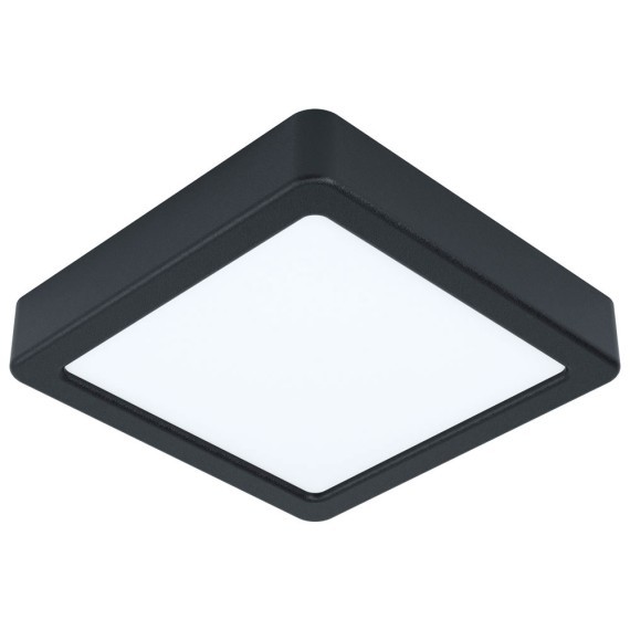 99243 Светодиодный накладной светильник FUEVA 5, 10,5W (LED), 160х160, H28, 1200lm, 3000K, сталь, черн