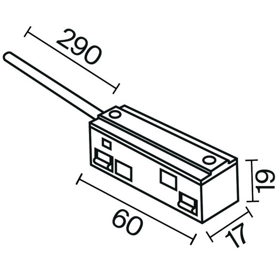 Ввод питания от внешнего драйвера Maytoni Exility TRA034B-42W-1