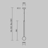 Подвесной светодиодный светильник LED 3Вт 150лм RA80 3000К Maytoni Bubble dream MOD383PL-L4B3K