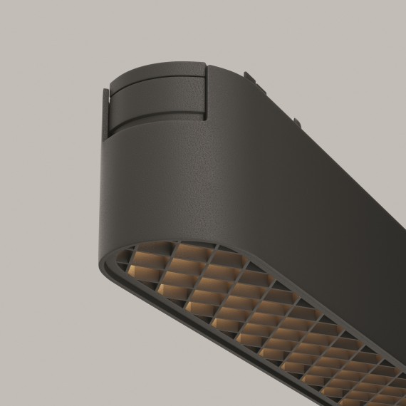 TR084-1-12W3K-B Трековый магнитный светодиодный светильник Maytoni Radity 48V CRI90+ 3000К 190Лм 60° 12Вт