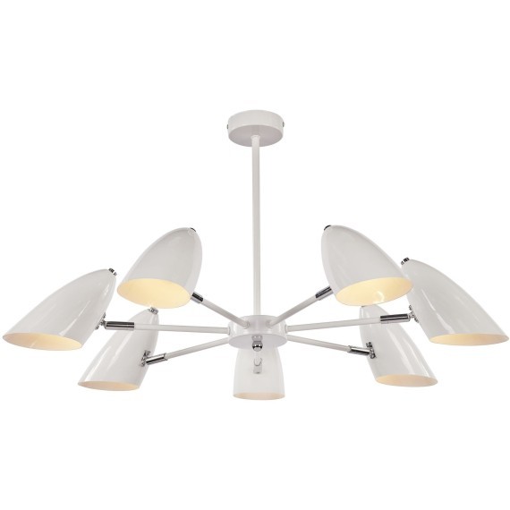 Люстра потолочная Freya FR5852-CL-07-W Aida под лампы 7xE14 40W