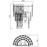 Настенный хрустальный светильник Favourite 4781-2W