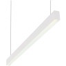 DK9154-WH Линейный белый светодиодный влагозащищенный светильник 150см, накладной/подвесной, тросы 2м в компл.42Вт 3300Лм 4000К 120° CRI90 RAL9005 IP44 DENKIRS HALS