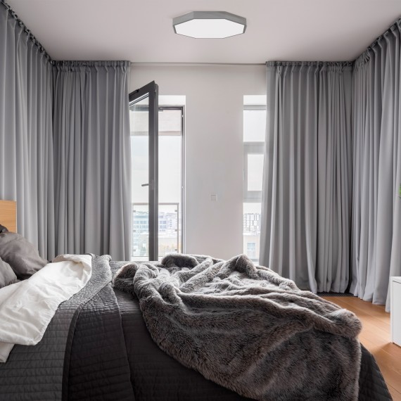 SLE200872-01 Светильник потолочный Серый/Белый LED 1*45W 3000K/4000K/6000K RONDO