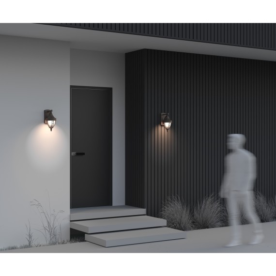 Уличный настенный светильник Maytoni O027WL-01B Rivoli IP44 под лампу 1xE27 60W