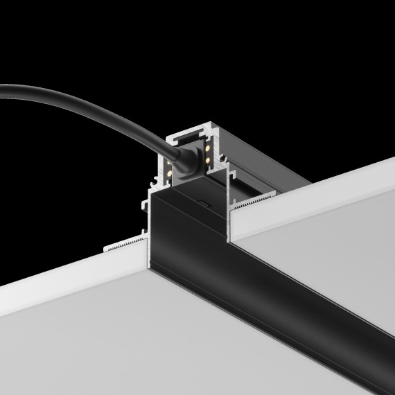 Магнитный 1м встраиваемый в ГКЛ 12.5мм шинопровод Maytoni Gravity TRX004-221B