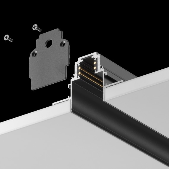Магнитный 1м встраиваемый в ГКЛ 12.5мм шинопровод Maytoni Gravity TRX004-221B