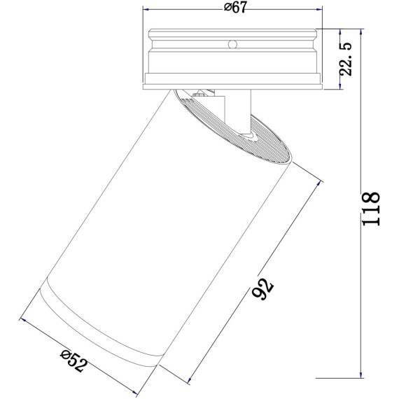 Потолочный светильник Technical C058CL-01B