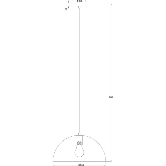 Подвесной светильник с 1 плафоном Freya FR5218PL-01BS Eleon под лампу 1xE27 60W