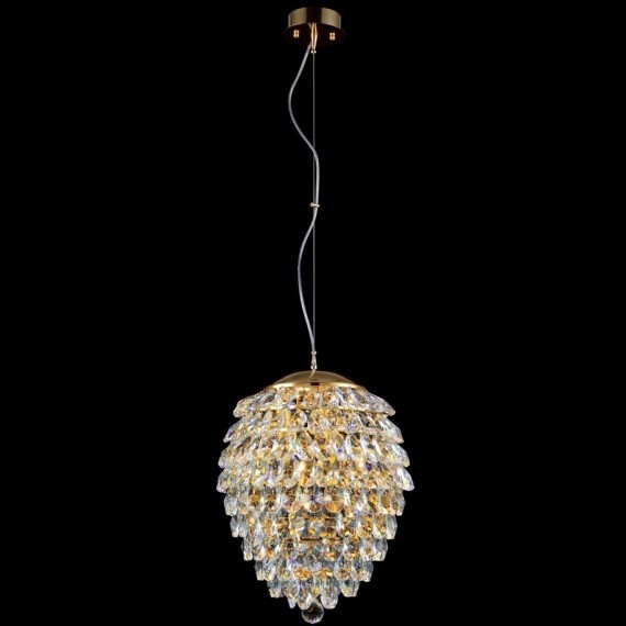 Светильник подвесной Crystal Lux CHARME SP6 GOLD/TRANSPARENT