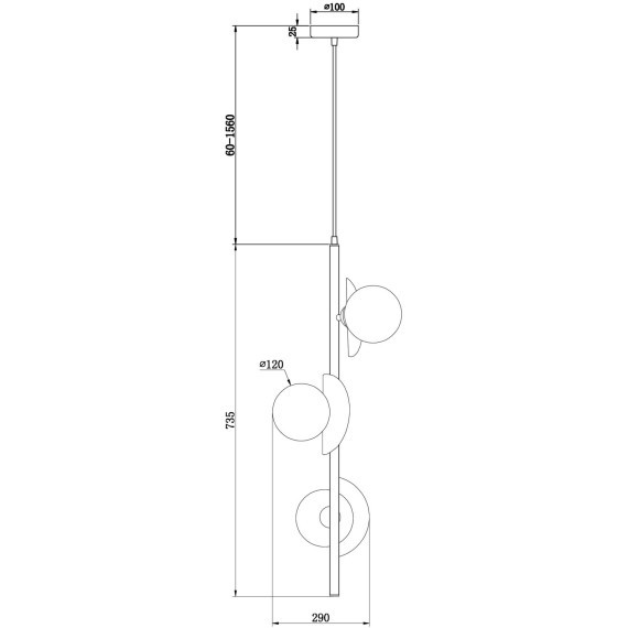 Подвесной светильник Freya FR5391PL-03CFL