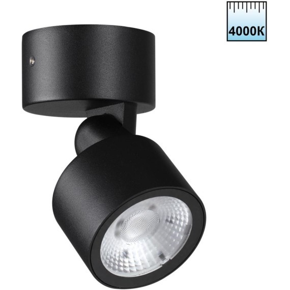 359587 Уличный черный накладной поворотный светодиодный спот IP65 9W 4000К 820лм Novotech FOCUS