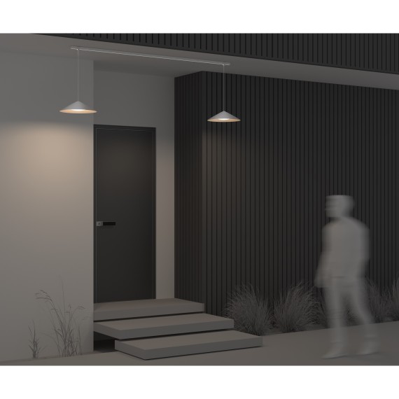 Уличный трековый светильник Maytoni Campana Elasity Ra90 Lm700 IP65 3000K 12Вт 120° белый O-TR01-1-P-12WW3K