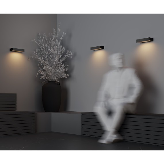 Настенный светильник (бра) уличный Maytoni Outdoor O428WL-L10GF3K цвет темный графит