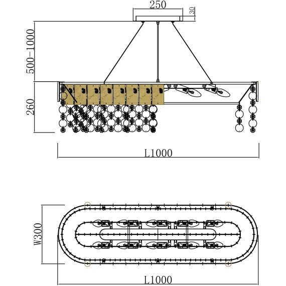 Хрустальная подвесная классическая люстра Favourite Modus 4782-10P