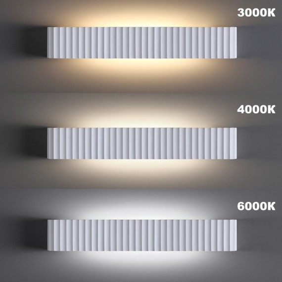 359403 OVER NT24 000 белый Светильник настенный с переключателем цв.температуры IP20 LED 16W 220V 3000/4000/6000K YESO