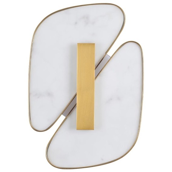 6638/10WL L-VISION ODL_EX24 металл/золотой/искусственный мрамор/акрил Настенный светильник IP20 LED 10W 3000K 220V CHIARA