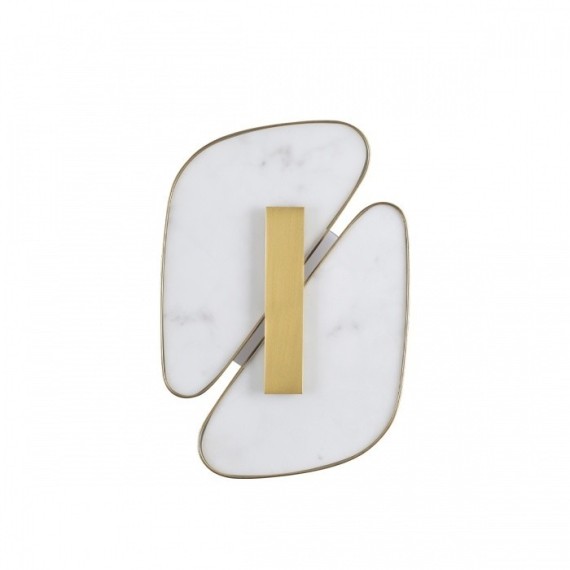 6638/10WL L-VISION ODL_EX24 металл/золотой/искусственный мрамор/акрил Настенный светильник IP20 LED 10W 3000K 220V CHIARA